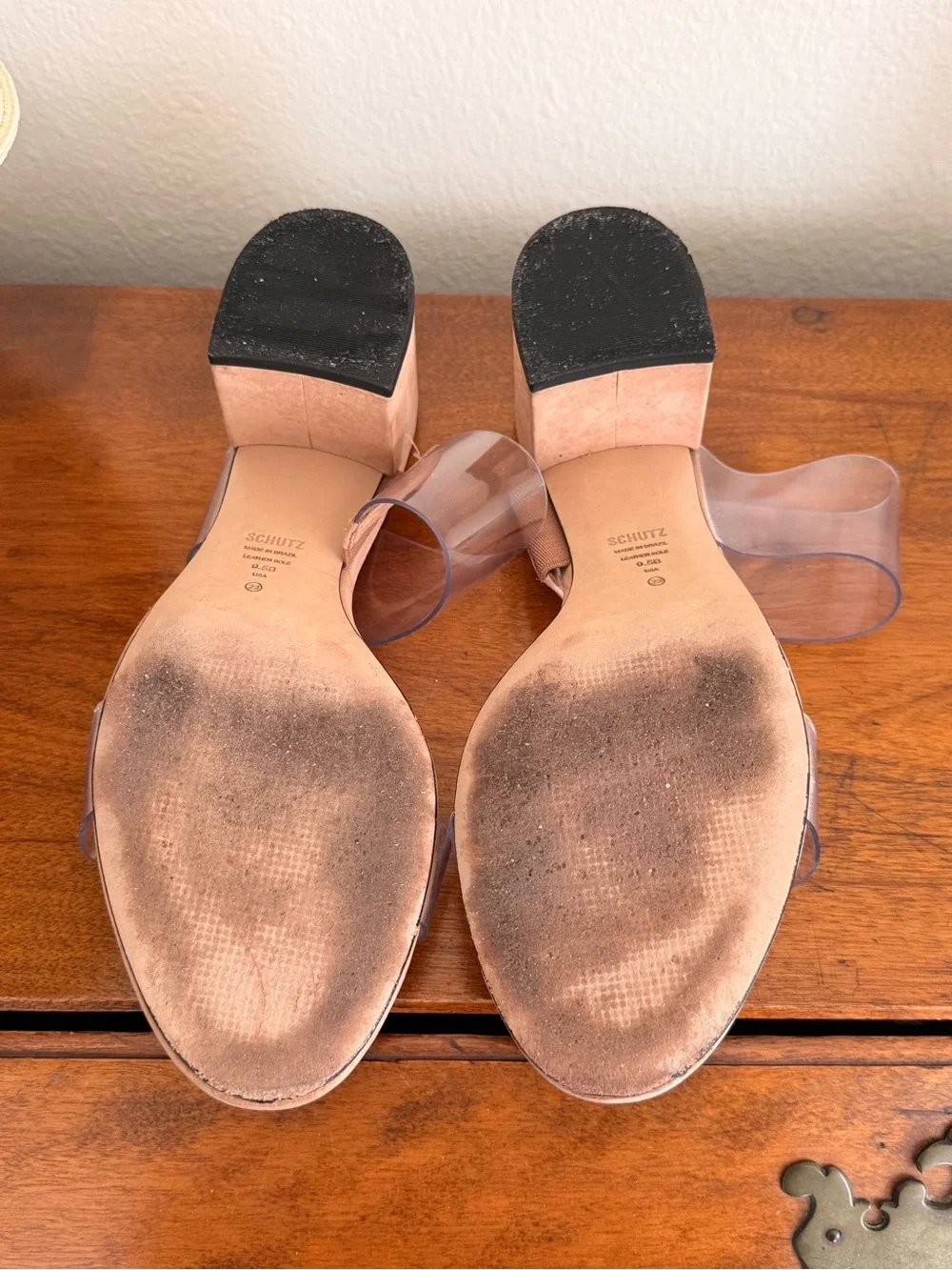 SCHUTZ Victorie Sandals in Honey Beige